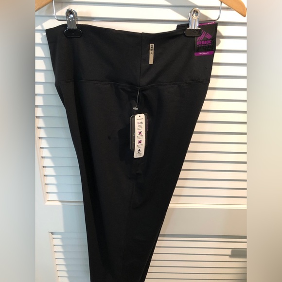 RBX Active Capri Pants with wide waist. One pocket in waist for coins or keys. - Picture 1 of 3